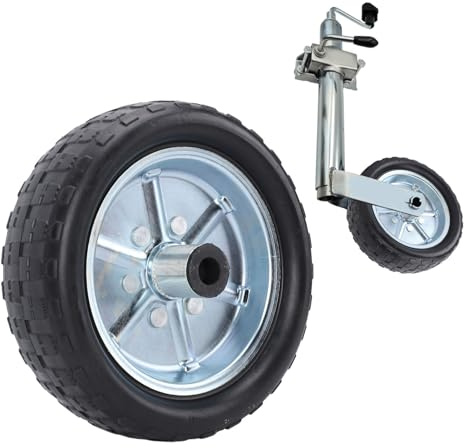 10-tums Släpvagnsjackhjul, Stöder Upp Till 2000 Lbs, Jackhjul, 84 Mm Fälg, Byte Av Släpvagn med Tunga Domkraftshjul för Husbil, 20 Mm Håldiameter