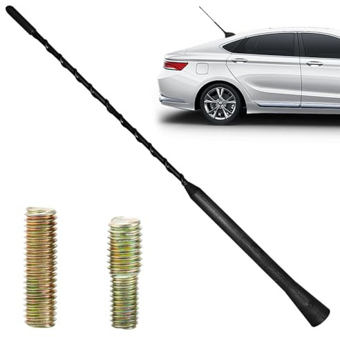 DONOONIS Antenne Radio Voiture Universelle, 28CM, Noir, AM/FM/DAB, Compatible avec la plupart des véhicules, Facile à installer