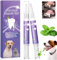 2025 Gel de Reparación para Mascotas, Cómodo Cepillo de Dientes para Mascotas, Gel Blanqueador de Dientes para Mascotas, Cuidado Dental para Mascotas (2 PCS)