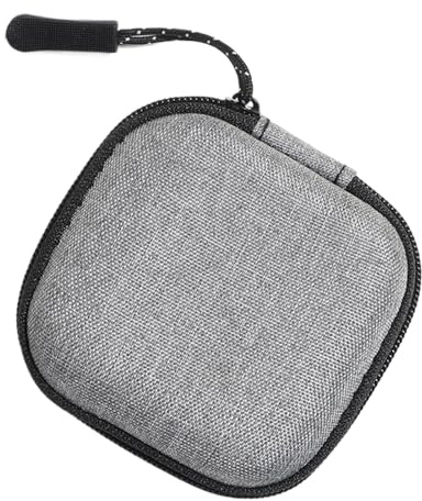 Organizzatore della custodia per auricolari - Mini archiviazione di viaggio, scatola per cavi per cuffie | Porta di trasporto con cerniera portatile, busta compatta con guscio duro resistente per