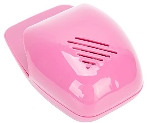 Chiyyak Asciugatore per Unghie Professionale Asciugatore per Smalto Ecologico per Saloni di Bellezza ABS 6,1 X 4,3 Pollici, 1 X Asciuga Unghie a Ventaglio (Rosa)