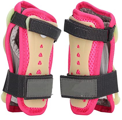 CHICIRIS Protège-Poignets pour Enfants Protège-Poignets de Patinage à roulettes Attelle de Poignet en Polyuréthane avec Crochet et Boucle Protection 360 Absorption de la Transpiration Rembourrage
