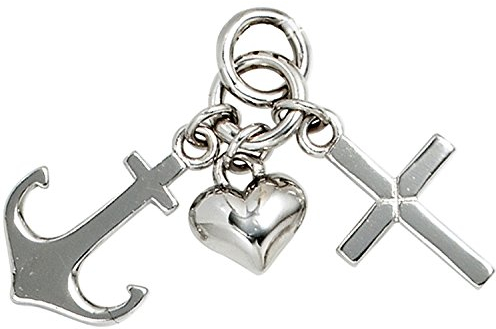 Jobo Kinder-Anhänger Glaube Liebe Hoffnung aus 925 Sterling Silber