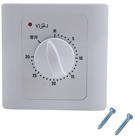 Prise Programmateur Journalier mécanique Intérieure Numérique Temps Plug 30Min Électrique Compte à Rebours Interrupteur Minuterie Commande pour Maison AC 220 V 10A Blanc
