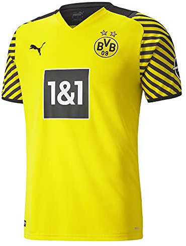 PUMA Herren Borussia Dortmund Seizoen 2021/22 Training, Gamekit Home Game Kit, Cyber Yellow-puma Black, 3XL EU