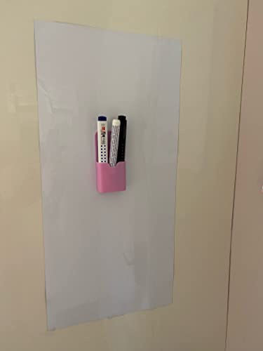 Magnetfolie | tavelfolie för barn | PVC-fri | självhäftande bas för magneter | magnetisk tavla kylskåp kök | självhäftande | skrivbar, avtorkbar, magnetisk, kan skäras till (50 x 30 cm, vit)