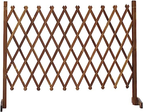 Trästaket, oberoende teleskopisk gallerbräda for utomhusbruk, staketbräda for heminredning/trädgårdsgallerdekoration/staket for husdjur (Size : 65 * 180CM)