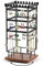 QILICZ Présentoir à bijoux rotatif 4 niveaux - Support pour boucles d'oreilles - Support pour boucles d'oreilles - Arbre à bijoux - Rangement pour colliers, boucles d'oreilles, montres