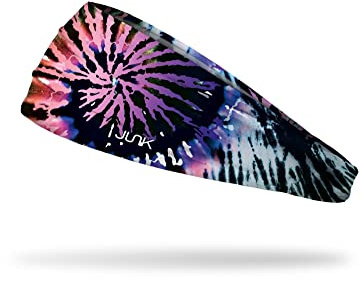 JUNK Brands Big Bang Lite Headband - Moisture-Wicking, Performance Fabric, Non-Slip, Sports Sweatband for Men & Women - One Size - Voodoo Child