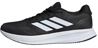 adidas Herren Runfalcon 5 Wide Running Shoes Laufschuhe, Core Black/Cloud White/Core Black, 45 1/3 EU