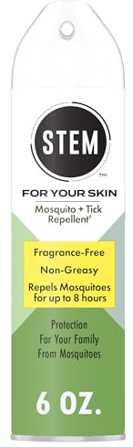 STEM Mosquito and Tick Repellent Bug Spray, Fragrance-Free Picaridin Protection, 6 oz