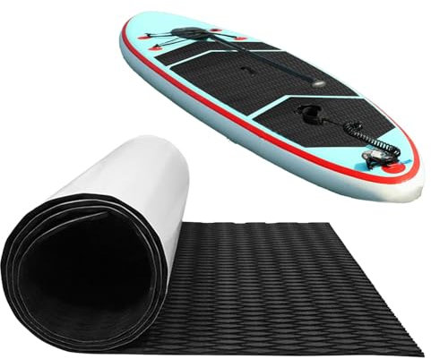 Surfboard Mat Grip Surfboard Traction Deck Pad Surf Pads Yatch Deck Pad, Rutschfester Selbstklebender Bodenbelag, zuschneidbare Eva-Schaumplatte, 120 x 30 cm