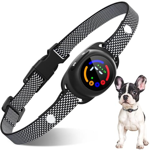 PcEoTllar Anti Bark Collars for Dogs, Small Bark Collar Rechargeable, Dual-Trigger Sound & Vibration Dog Barking Collar for Small Medium Dogs, No Shock - Safety Smart Training Solution
