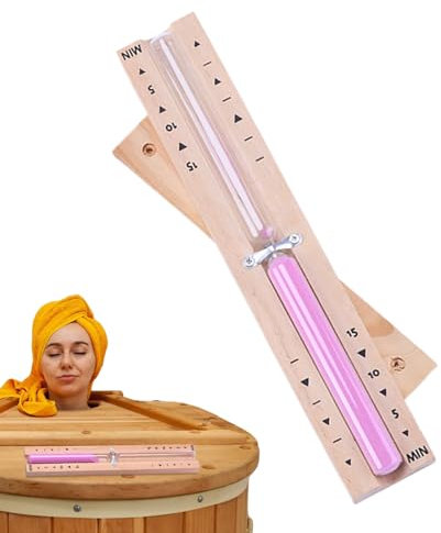 Clessidra per sauna, clessidra con sabbia, rotazione di 30 minuti, per sauna, orologio da parete resistente al calore con controllo preciso per doccia, caffetteria