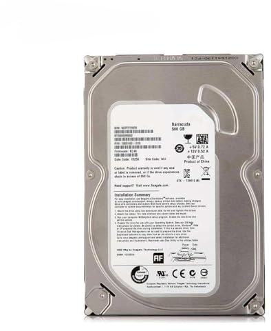 JXCHSWOU Disco rigido interno meccanico da 3,5 for PC desktop da 500 GB SATA 3 Gb/s-6 Gb/s, buffer da 8 MB/32 MB, 500 GB