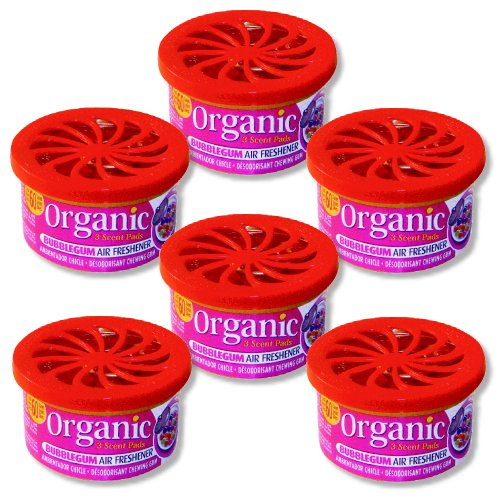 6 Dosen Organic Can Duftdose Autoduft - Kaugummi bubblegum