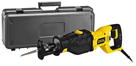 STANLEY FATMAX FME365K-QS - Sierra de sable eléctrica 1.050W, longitud carrera 28mm, incluye maletín