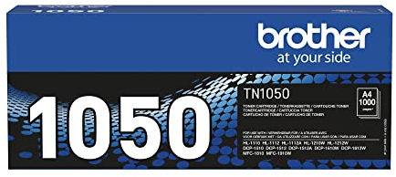 Brother Original Best Price Square Toner, TN1050, Black 1K, TN1050 by