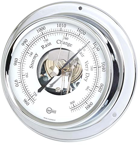 Barigo 183cr Tempo - Barómetro cromado (110 mm x 32 mm)