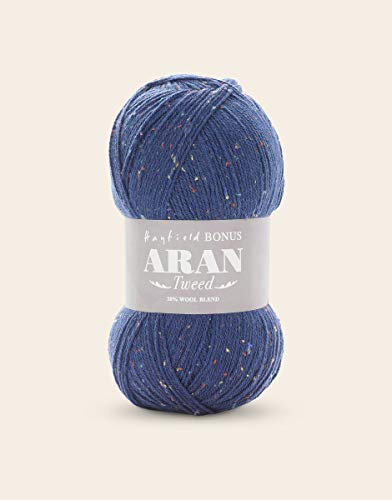 Sirdar Hayfield Bonus Aran Tweed, Colour Pop Blue (732), 400g