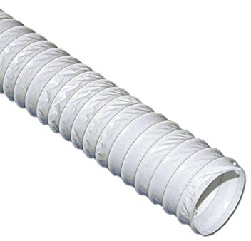 Abluftschlauch 100erR 2,5m weiß netz rund Schlauch PVC Abluft System Abluft