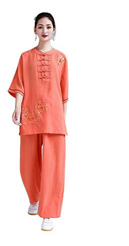 JTKDL Kung Fu Anzug - Qi Gong Kampfkunst Wing Chun Shaolin Kung Fu Taekwondo Trainingskleidung Bekleidung Bekleidung,B-XXL