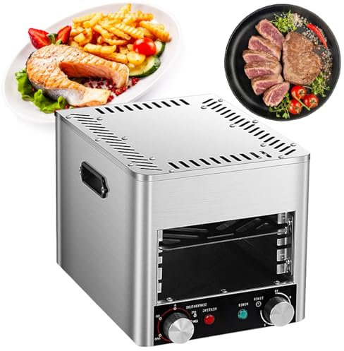 Inomhusgrill Och RöKfri, Med SteglöS Ratt FöR Att Kontrollera Temperatur Och Tid | 400-1450℉, Bbq Broiler, Portabel, Elgrill,A-220V