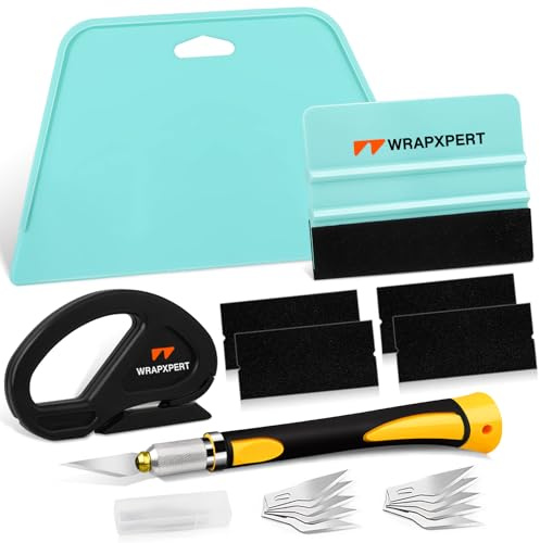 WRAPXPERT Wallpaper Smoothing Tool Kit, Wallpaper Tools for Applying Peel and Stick Contact Paper Vinyl Film, Wallpaper Installation Tools For Wallcovering, Vinyl Backsplash Applying