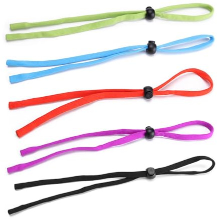 Rixotix 5-Pack Adjustable Eyeglass Straps - Sunglasses Neck Cord for Adults & Kids, Sports Glasses Band for Running, Hiking, Outdoor Activities