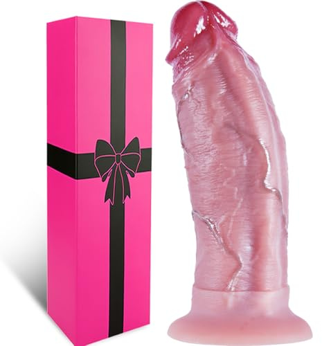 Fallo Enorme XL 27 cm in Silicone Diametro 6 cm Morbido Spesso, Dildo Realistico con Ventosa Potente Pene Gigante Anale Vaginale G-Spot Prostata, Dildo Sex Toys per Donna & Uomo Coppia