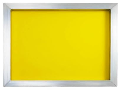 6 st silk screentryck i aluminium silk mesh screentryck ramar med gult silk mesh(30x40cm Yellow,140T (350Mesh))