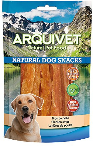 ARQUIVET Straccetti di pollo - 100 g - Snack 100% naturali per cani - prelibatezze per cani - Prodotto leggero - Molto ricco di sostanze nutritive