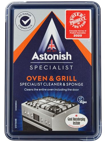 Astonish Specialist Edition Leistungsstarker Backofen- und Grillreiniger und Schwamm, 250 g