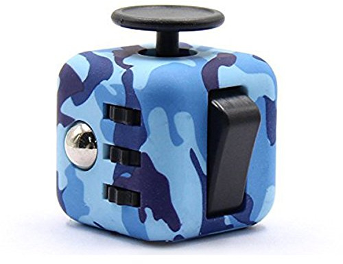 NuuMo Prime Fidget Cube Prime Toy Reduce Anxiety and Stress Relief for Autism, ADD, ADHD & OCD (Blue)