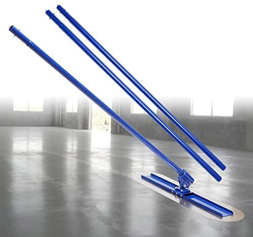 DiLiBee Edelstahlkelle Zementkelle 1,2m Glattkelle Bodenlegerkelle Betonwerkzeug Glättekelle 1200x200mm
