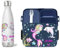 wolga-kreativ Personalisiertes Set Mepal Brotdose und Trinkflasche Meerjungfrau Delfin für Mädchen - Bento Lunchbox mit Fächern und Unterteilung Geschenk Schule Kindergarten