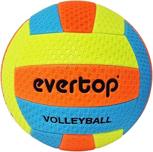 CUCUBA Ballon de Volley / Beach Volley Eau Volley pour entraînement ou Partite Taille 5 (multicolore), rouge