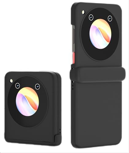 GIOPUEY Funda Compatible con Nubia Flip, Material de PC Duro Carcasa, Cómodo Tacto Case, A Prueba de Golpes, Antihuellas - Black