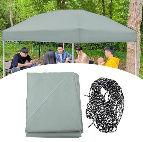 Techo de Reemplazo para Gazebo, Pabellón Techo de Reemplazo 3x3m Cubierta de Pabellón de Techo de Gazebo Impermeable con Abertura de Ventilación Engrosada a Prueba de Sol para