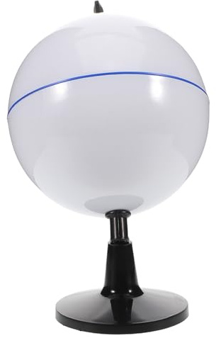 BESPORTBLE Globe Terrestre Vierge à Peindre pour Garçon et Filles, Diamètre 10,6 Cm, Modèle DIY Éducatif Rotatif, Globe Non Peint pour Apprentissage Géographique et Projets Artistiques