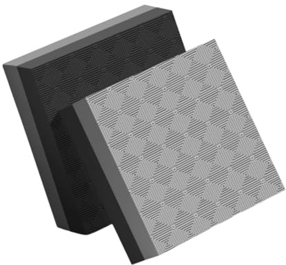 Fenteer 2-Pack Deadlift Crash Pads, Weightlifting Drop Mats for Noise Reduction & Floor Protection, High-Density PVC, Non-Slip, Shock Absorbing for Home Gym, Barbell & Dumbbell Exercises, 40x33x4cm