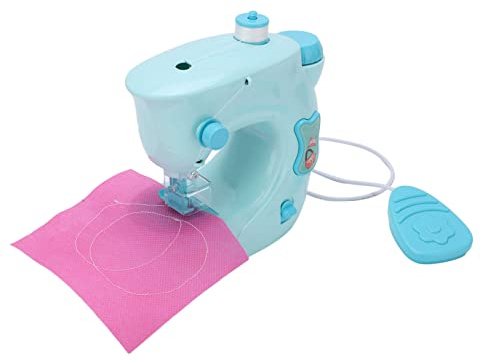 RASTKY Portable Children's Mini Sewing Machine Toy Kit, Switch Design for Beginners, Suitable for Brain Skills Exercise, Lightweight for Storage in Dormitory