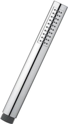 Schläfer 1303200 | Soffione per Doccia Monogetto Style, Cornetta Doccia dalla Forma Cilindrica, Doccino Anticalcare 1/2 in Abs, Doccetta dal Design Minimal, Finitura Cromata