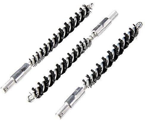 Tipton Nylon Bore Brush .338Cal/8mm 3 Pack with Durable Wire Core and Nylon Bristles for Firearm Cleaning and Maintenance