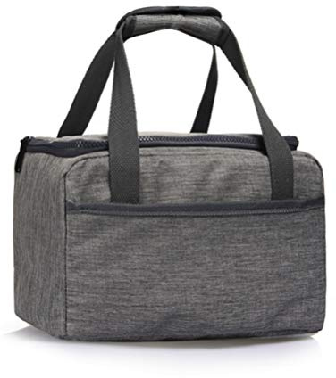 SLOSH Thermotaschen Kühltasche für Lebensmittel, Arbeit, Mittagessen, Kinder, Büro, Wärmesack, Herren, Damen, 2 Stück, Grau, 1 Stück