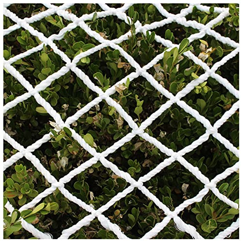 SHOWERRING Safety Stairs Rail Net Child Safety Net Nylon Protection Net Kindergarten Fence for Kids/Pet/Toy Both Indoors and Outdoors, Customizable (Color : White-10cm, Size : 3x10m(10x33ft))