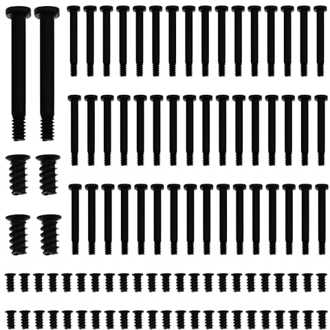 100Stück Computer Gehäuse Schrauben Kohlenstoffstahl PC Lüfter Schrauben Gehäuselüfterschrauben Kühler Schrauben Heizkörperschrauben PC Fan Screws (50-TLG #6-32x30mm + 50-TLG M5x10mm)