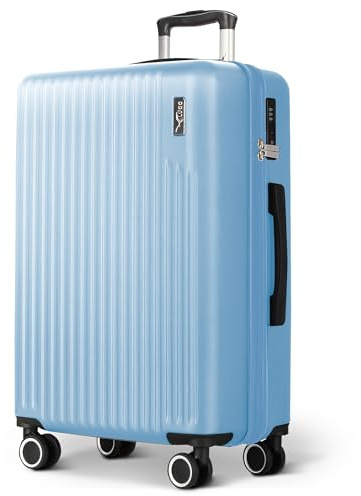 LUGG 28inch Vacay Suitcase ABS Luggage with TSA Indent Lock, Aluminium Trolley Handle, 360° Spinner Wheels, Water-Resistant & Durable Material - Airline Compatible (76.5 x 30 x 50.5cm)