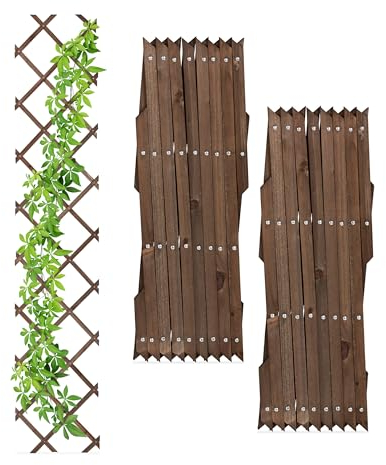 Relaxdays Tuteur à tomates en Lot de 3, Extensible, pour Plantes grimpantes, 180 cm, pour Jardin, Balcon, Marron