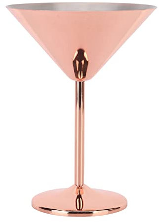 Martiniglas i Rostfritt Stål, Cocktail Coupe-glasögon, 220 Ml Champagne Cocktailglas i Rostfritt Stål, Rödvinsbägare, Utomhus Martiniglas för Båtliv, Husbilar, Fester